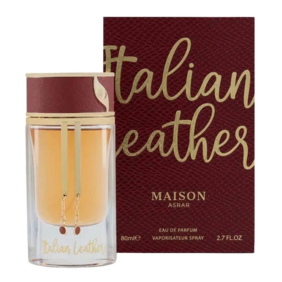 Maison Asrar Italian Leather Eau De Parfum 80ml Spray - Afanaya